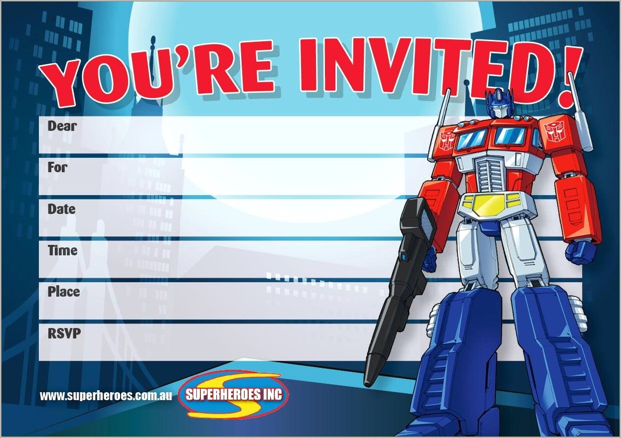 Free Nerf War Party Invitation Template