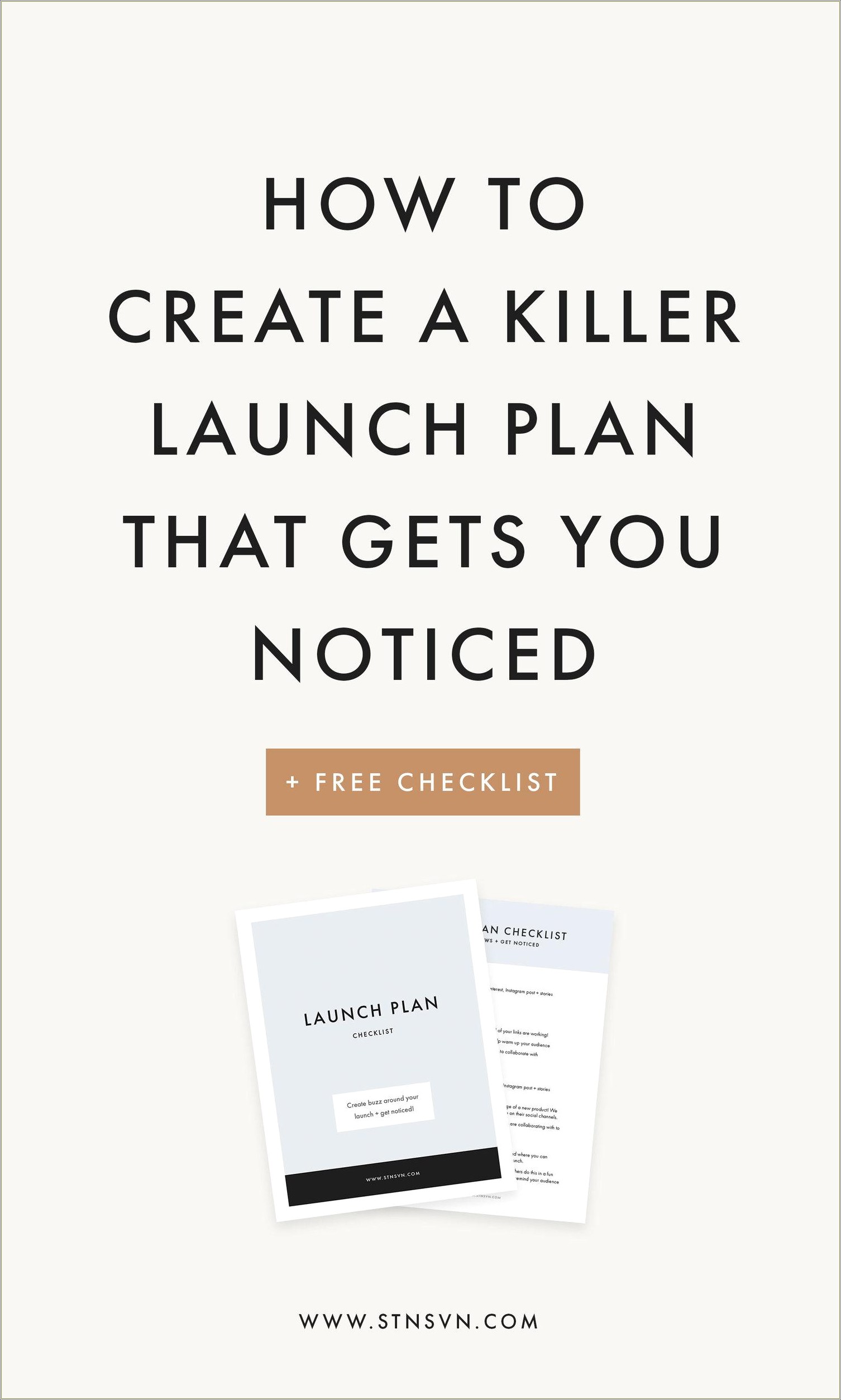 Free New Product Marketing Plan Template