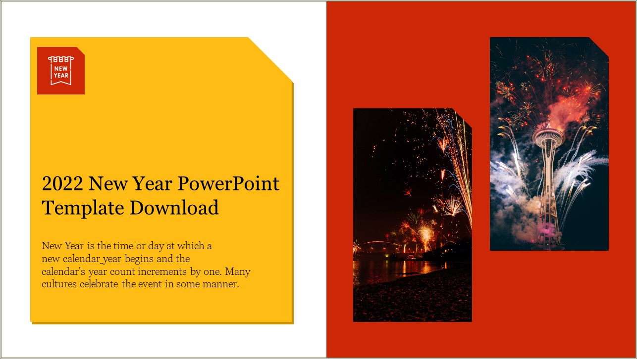 Free New Year Ppt Template 2020