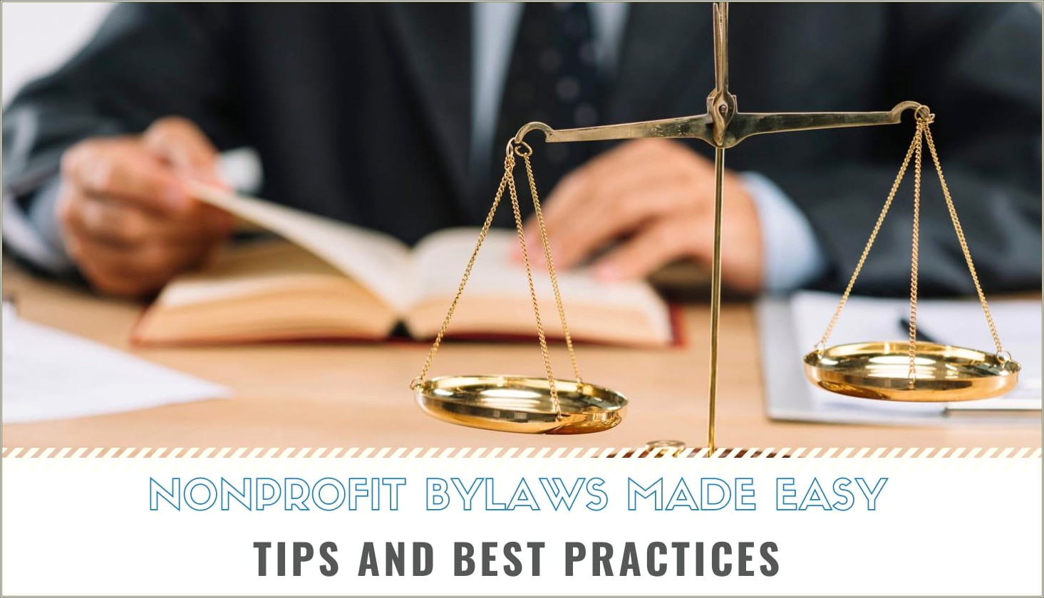 Free Not For Profit Bylaws Template