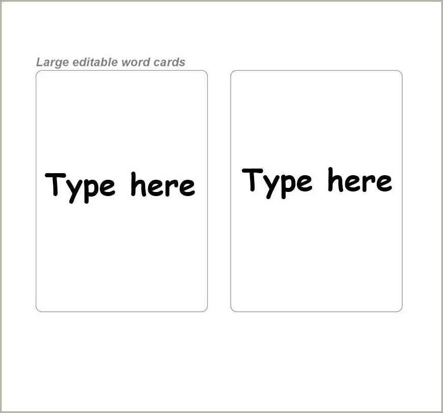 Free Note Card Templates For Mac