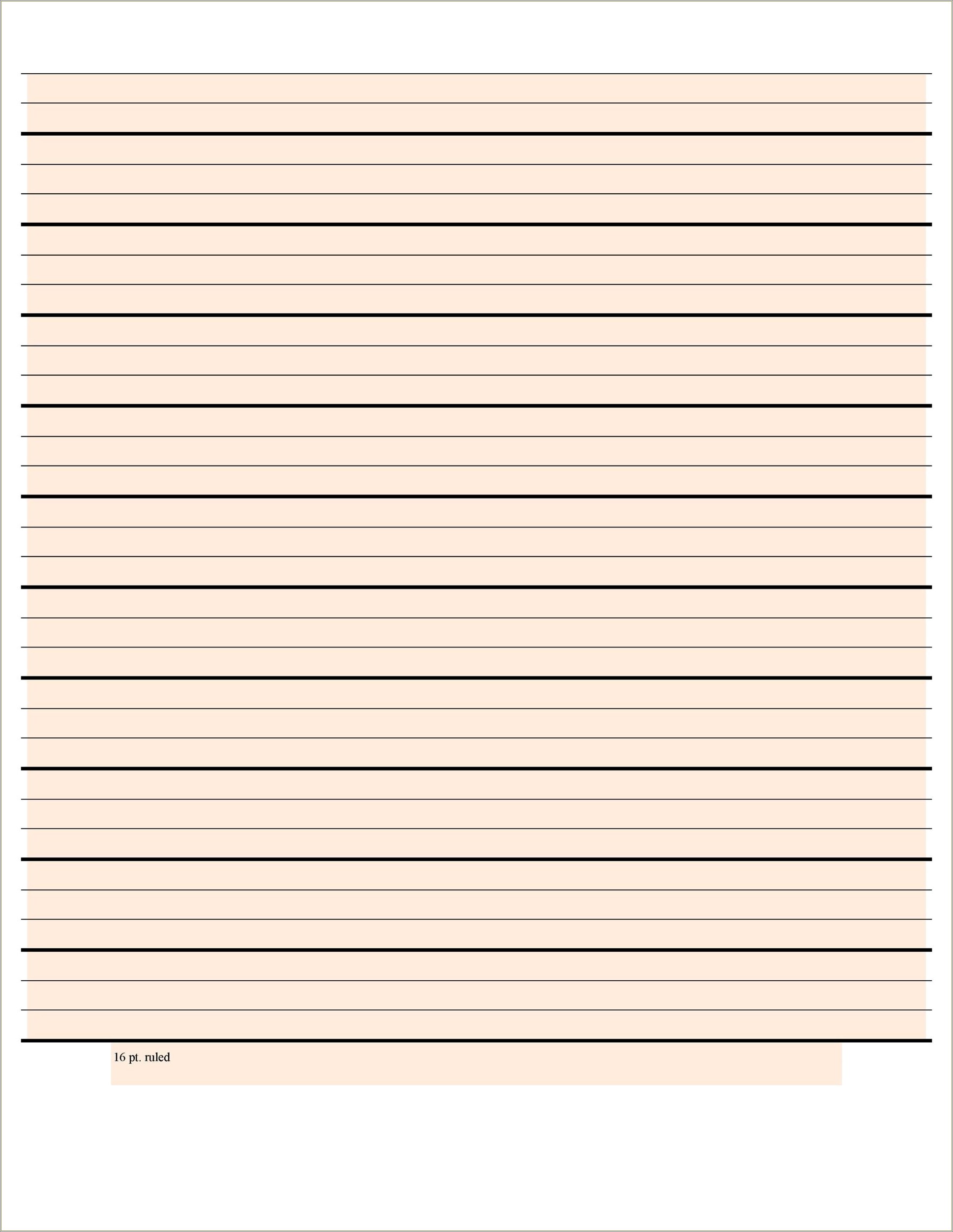 Free Notebook Paper Template For Word
