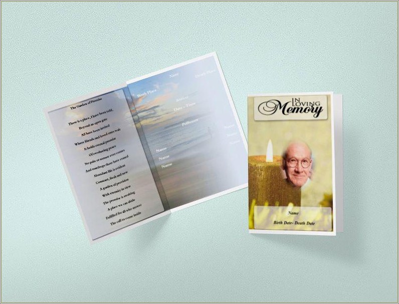 Free Obituary Template Order Of Service
