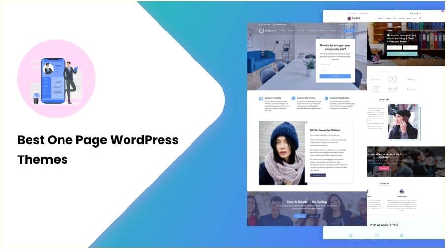 Free One Page Business Template Wordpress