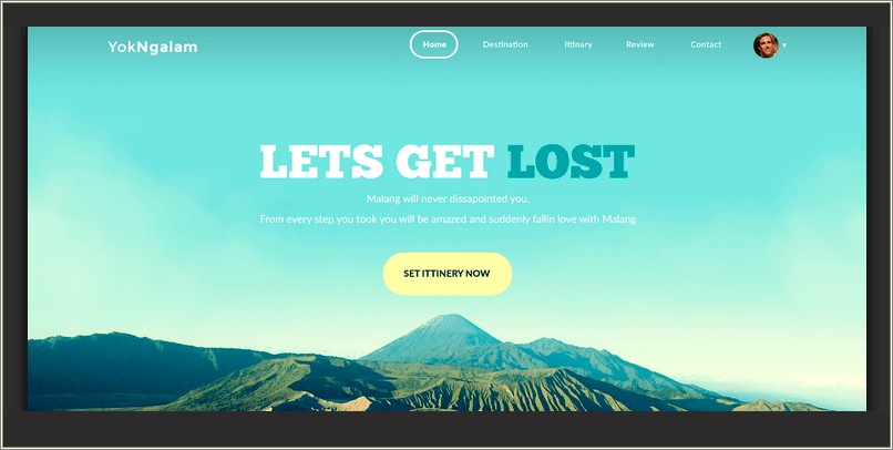 Free One Page Psd Template Download