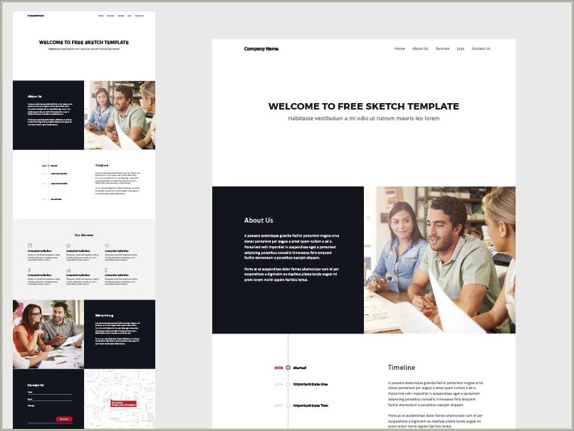Free One Page Responsive Template Download