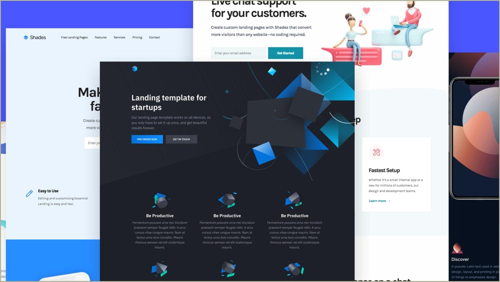 Free One Page Template Bootstrap 4