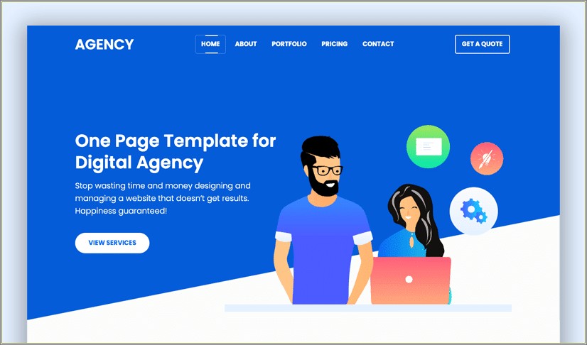 Free One Page Web Template Responsive
