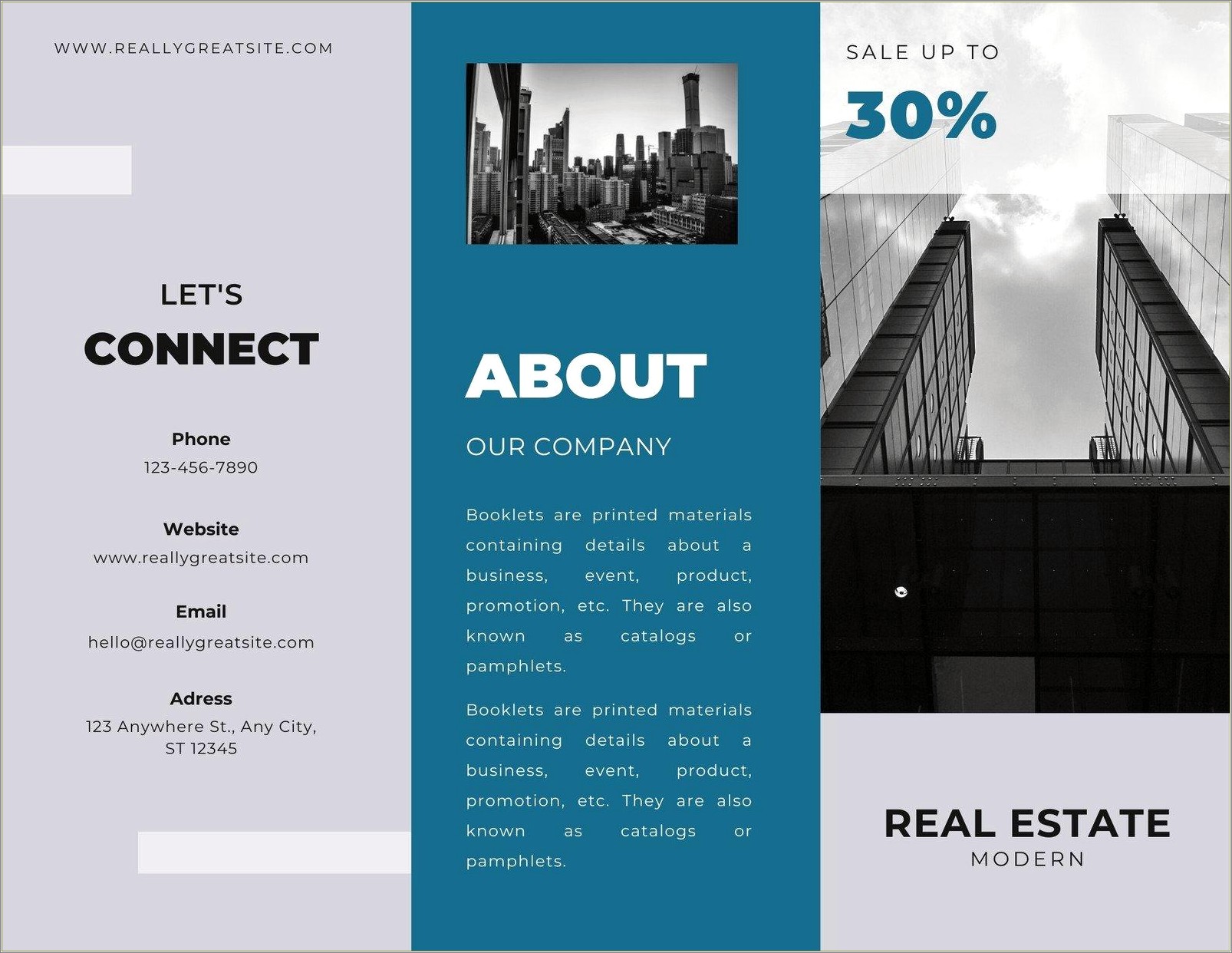 Free Online Real Estate Brochure Templates