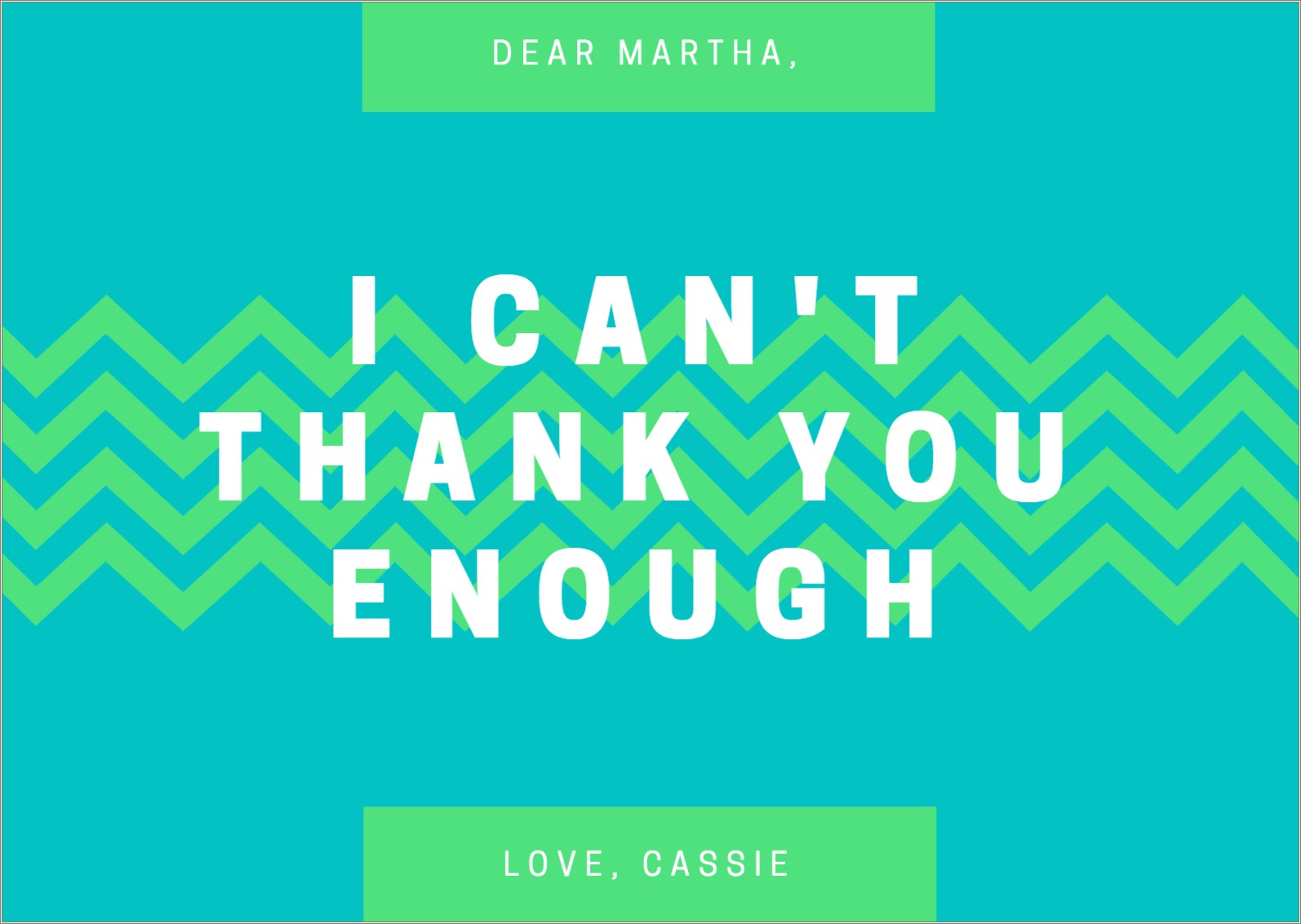 Free Online Thank You Note Template