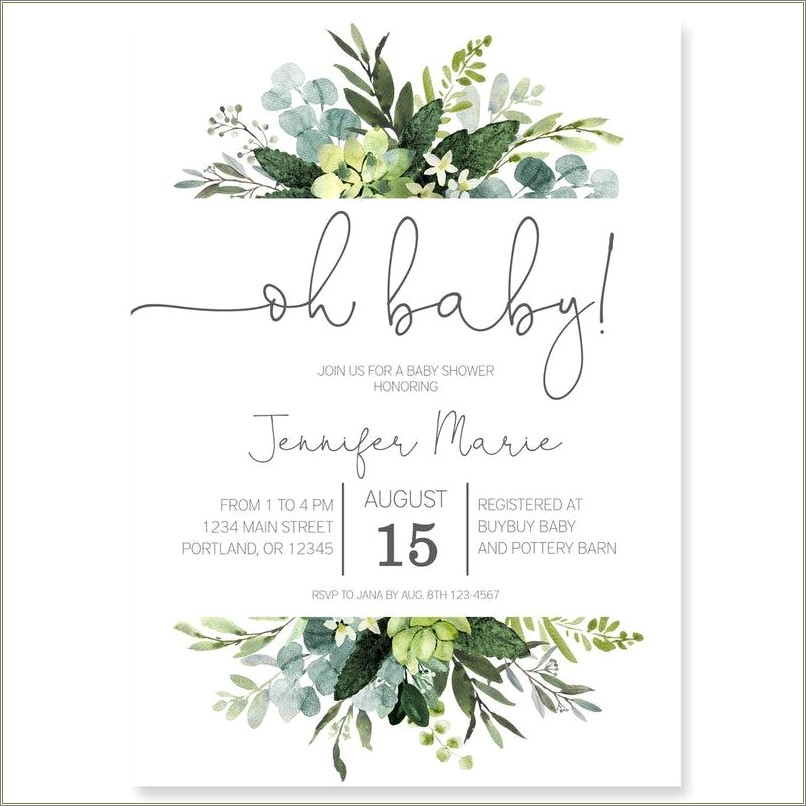 Free Open Office Templates Baby Shower