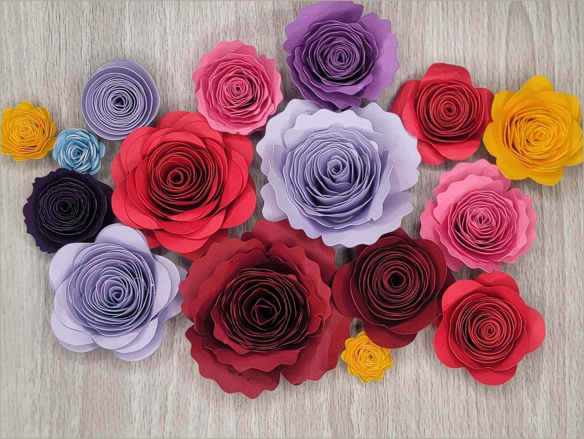 Free Paper Flowers Template For Cricut