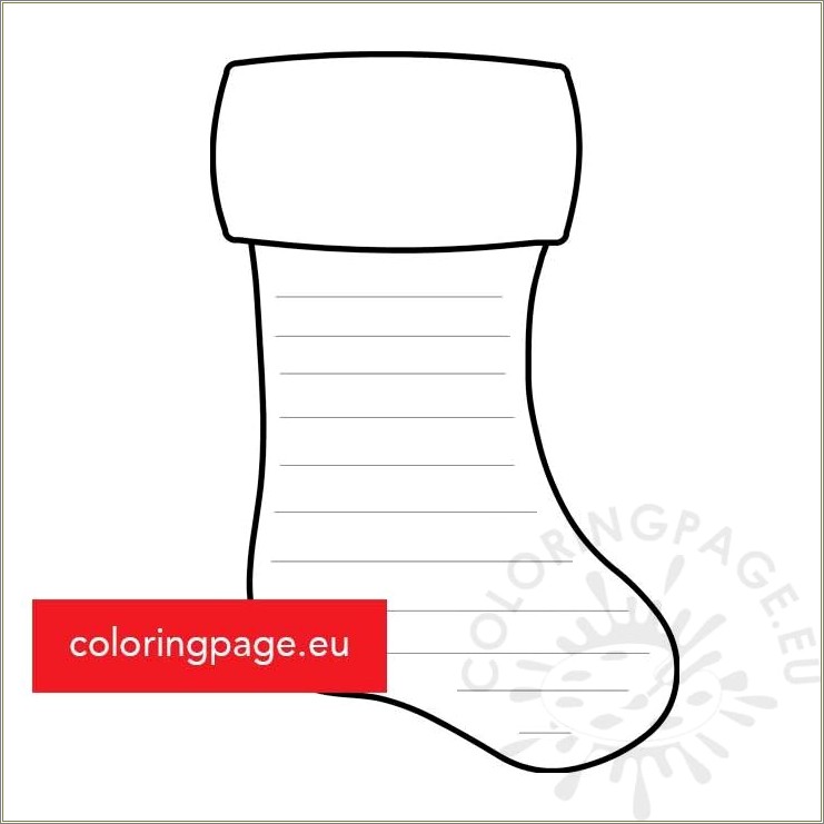 Free Paper Template For Christmas Stocking
