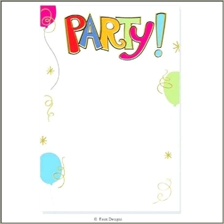 Free Party Invitation Template Google Docs