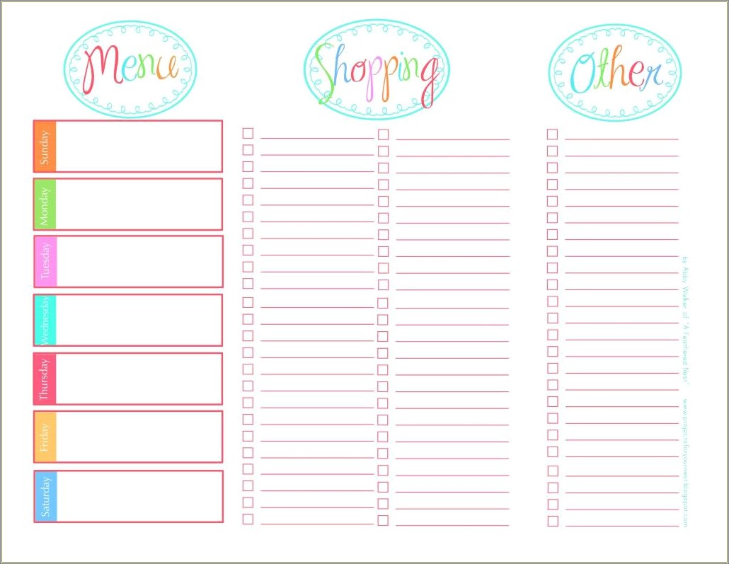 Free Party Planning Budget List Template