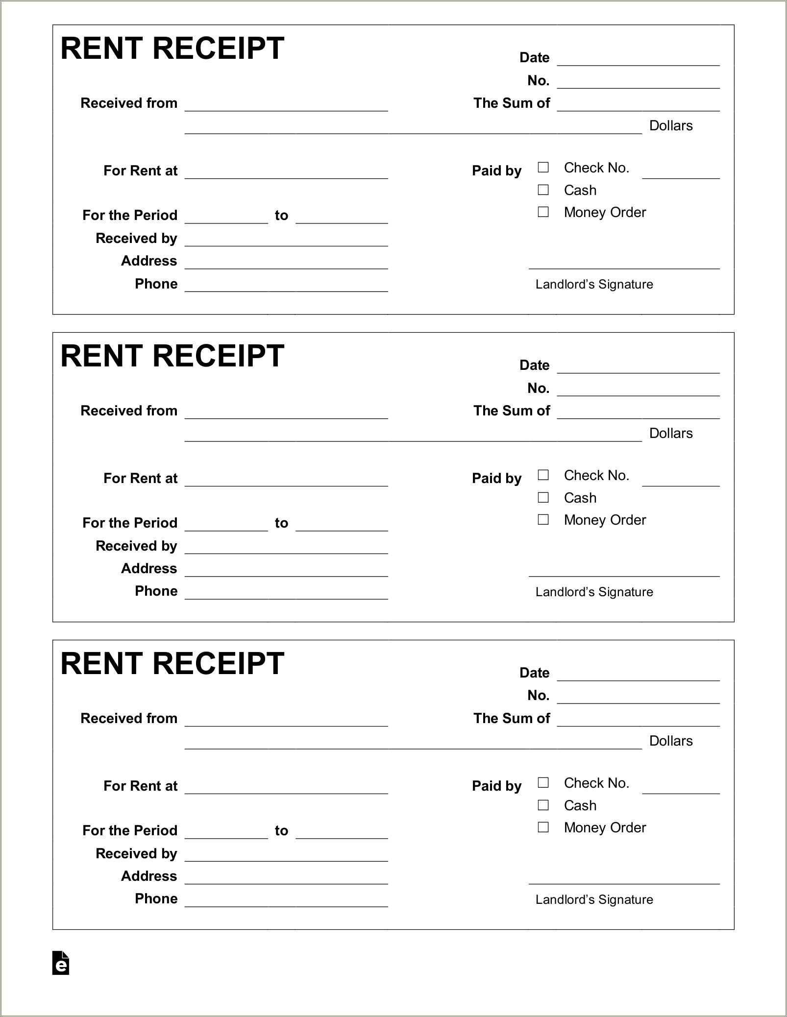 Free Payroll Check And Receipt Template