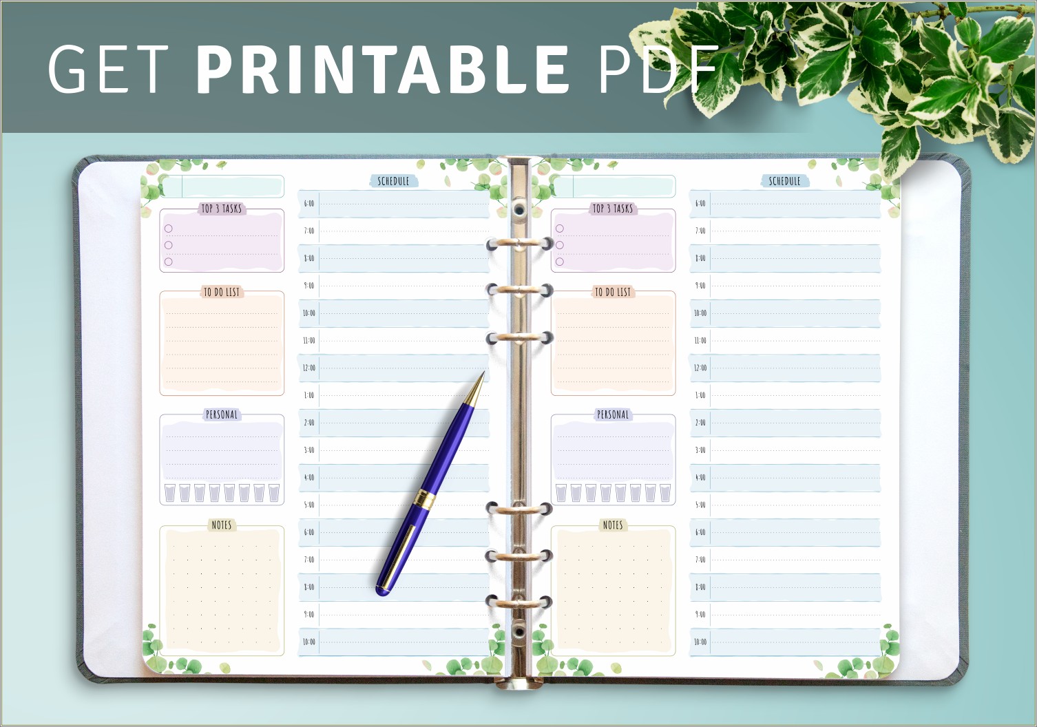 Free Personal Project Template Printable Productivity