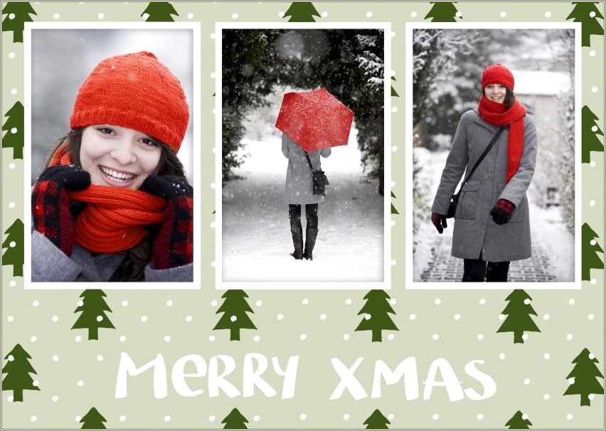 Free Personalized Photo Christmas Card Templates