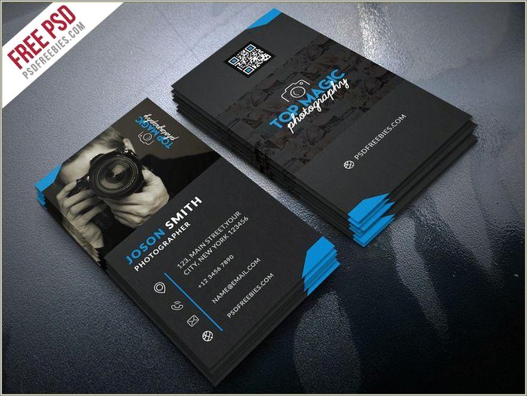 Free Photography Business Card Template Photoshop