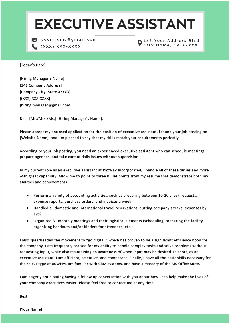 Free Plan Administrator Cover Letter Templates