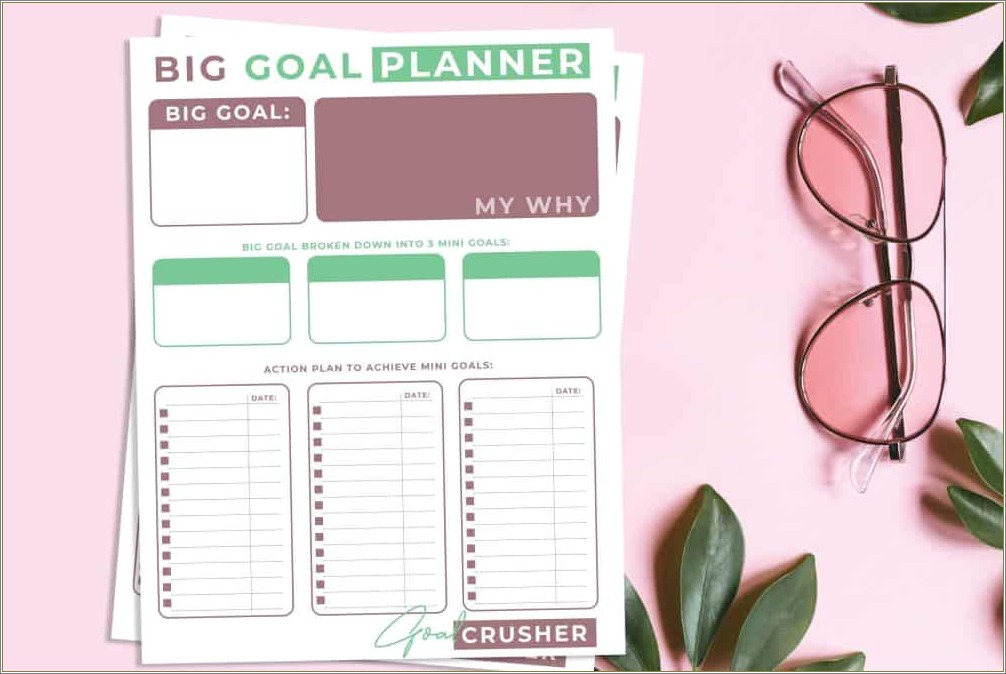 Free Planning Calendar Template For Goals