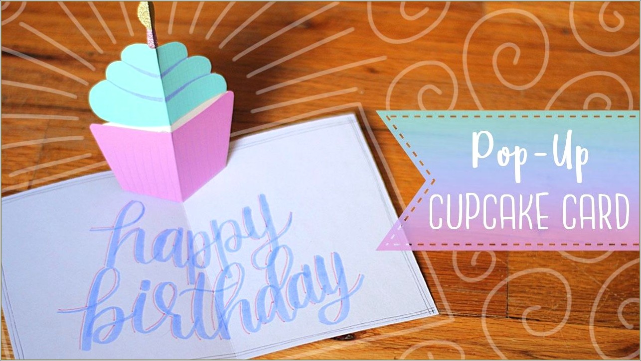 Free Pop Up Cupcake Care Template