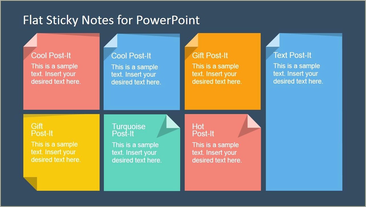 Free Powerpoint Post It Note Template