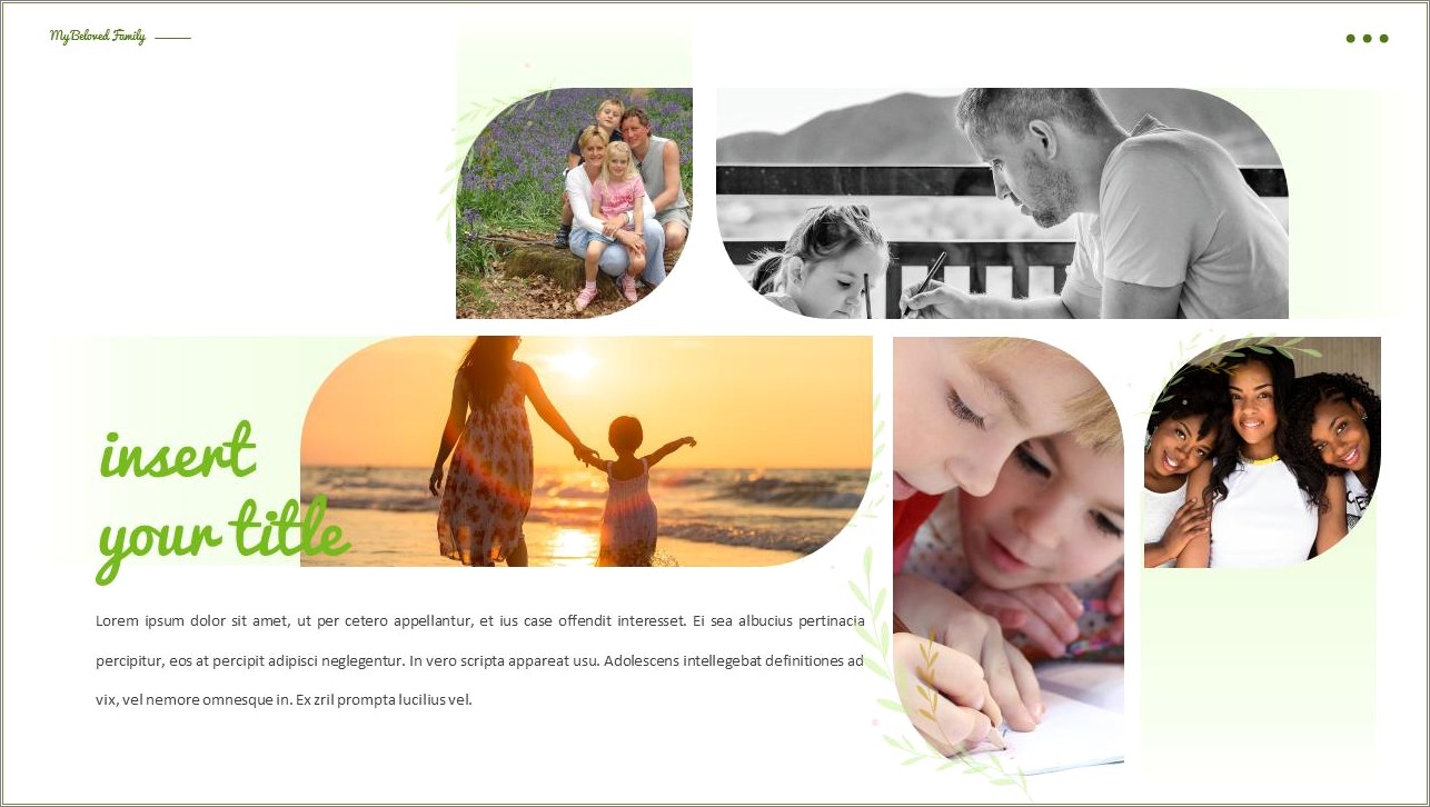 Free Powerpoint Template Father And Son