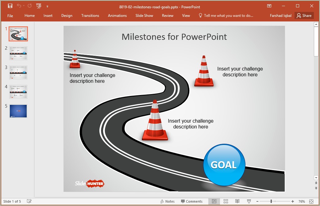 Free Powerpoint Template To Show Progress