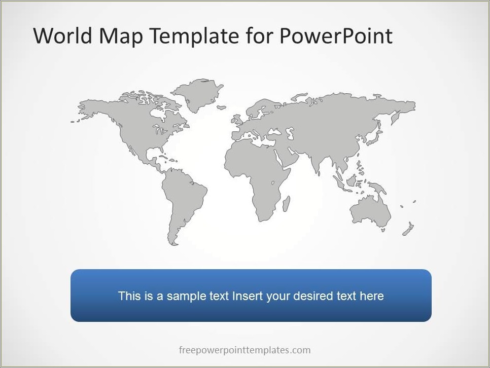 Free Powerpoint Template With World Map