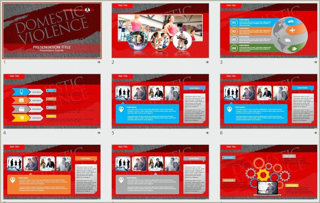 Free Powerpoint Templates Downloads Domestic Violence