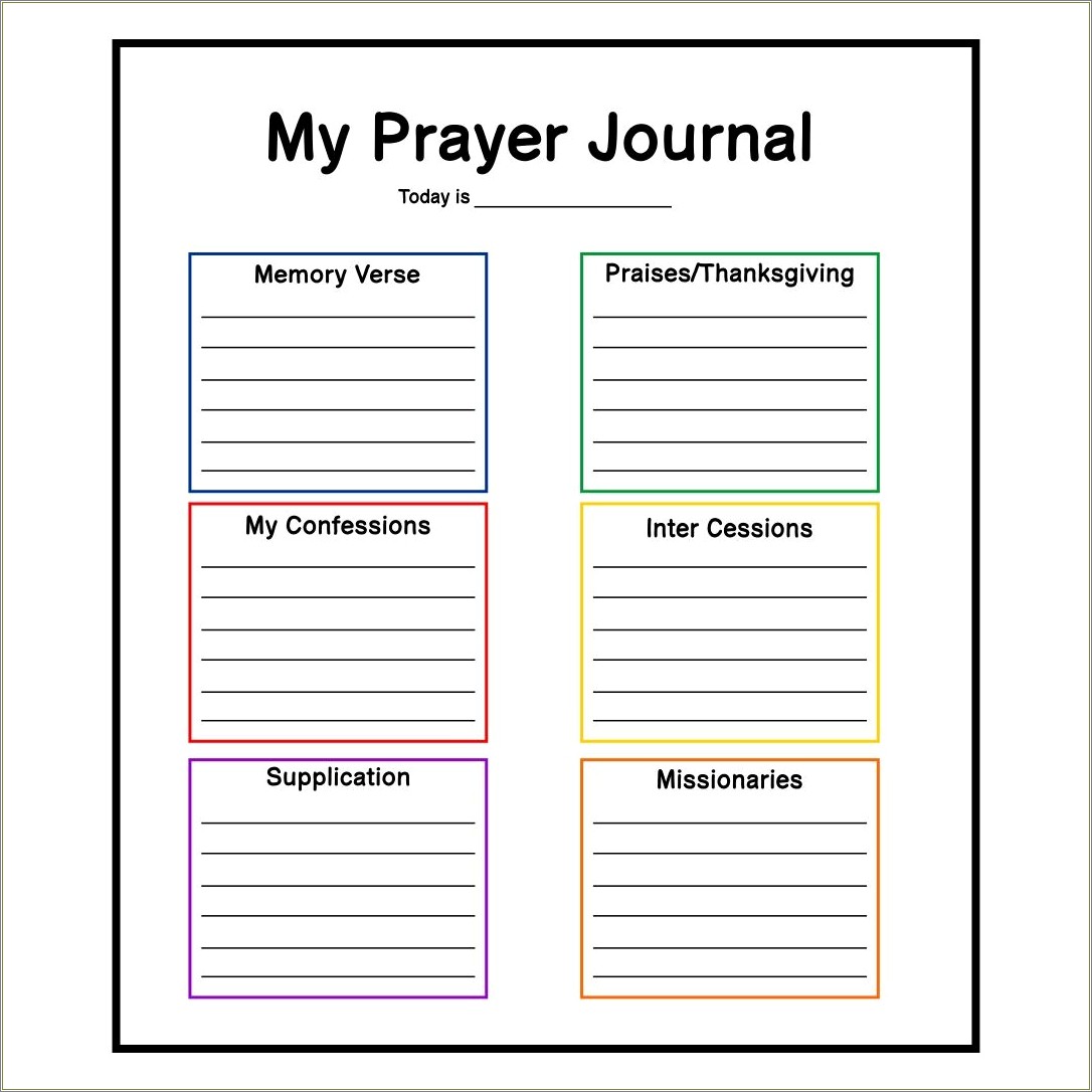 Free Prayer Template For The Sick