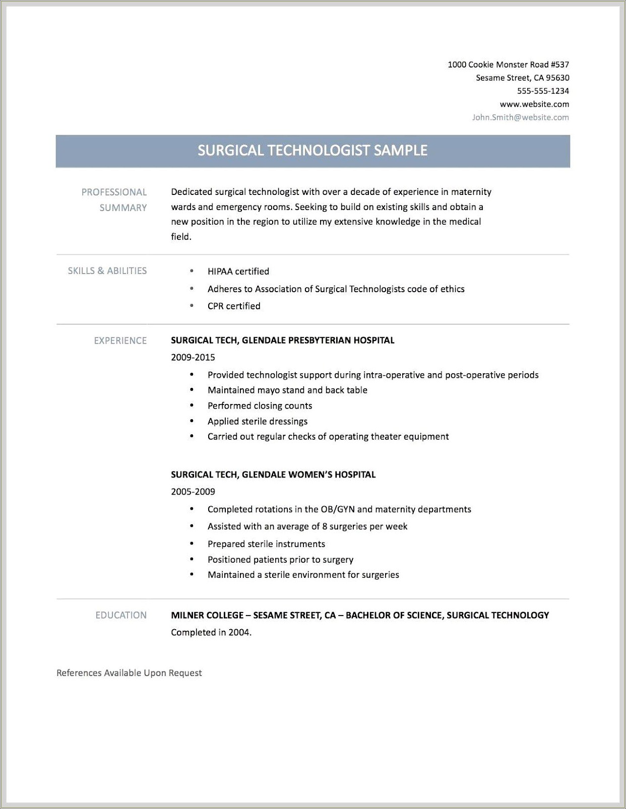 Vet Tech Skills And Abilities For Resume
