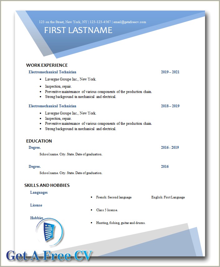 Where Can I Make Resume For Free