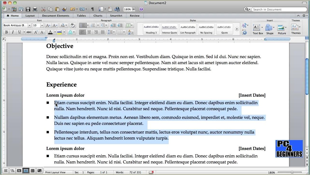 Where To Create Resume On Microsoft Word
