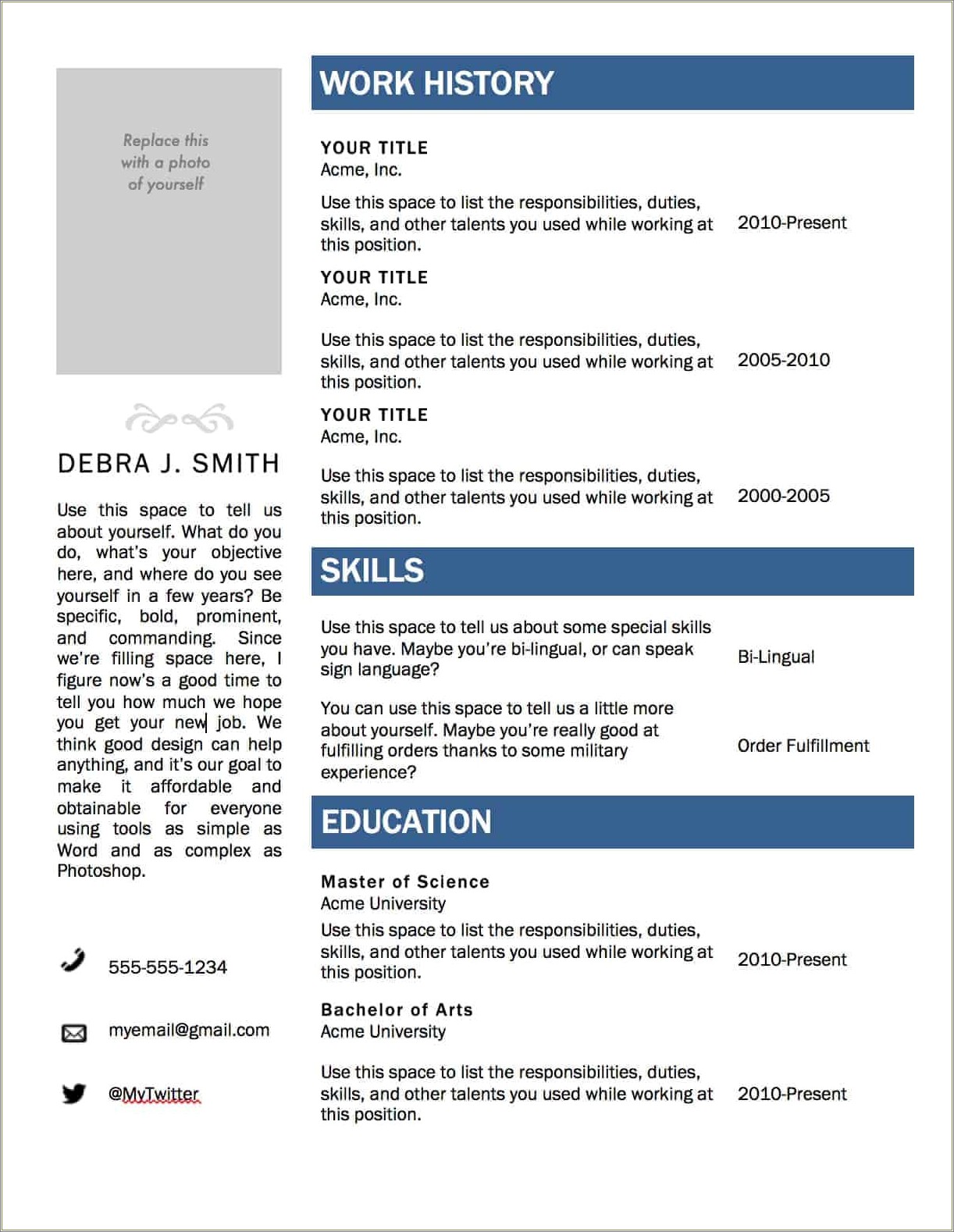Where To Find Resume In Word