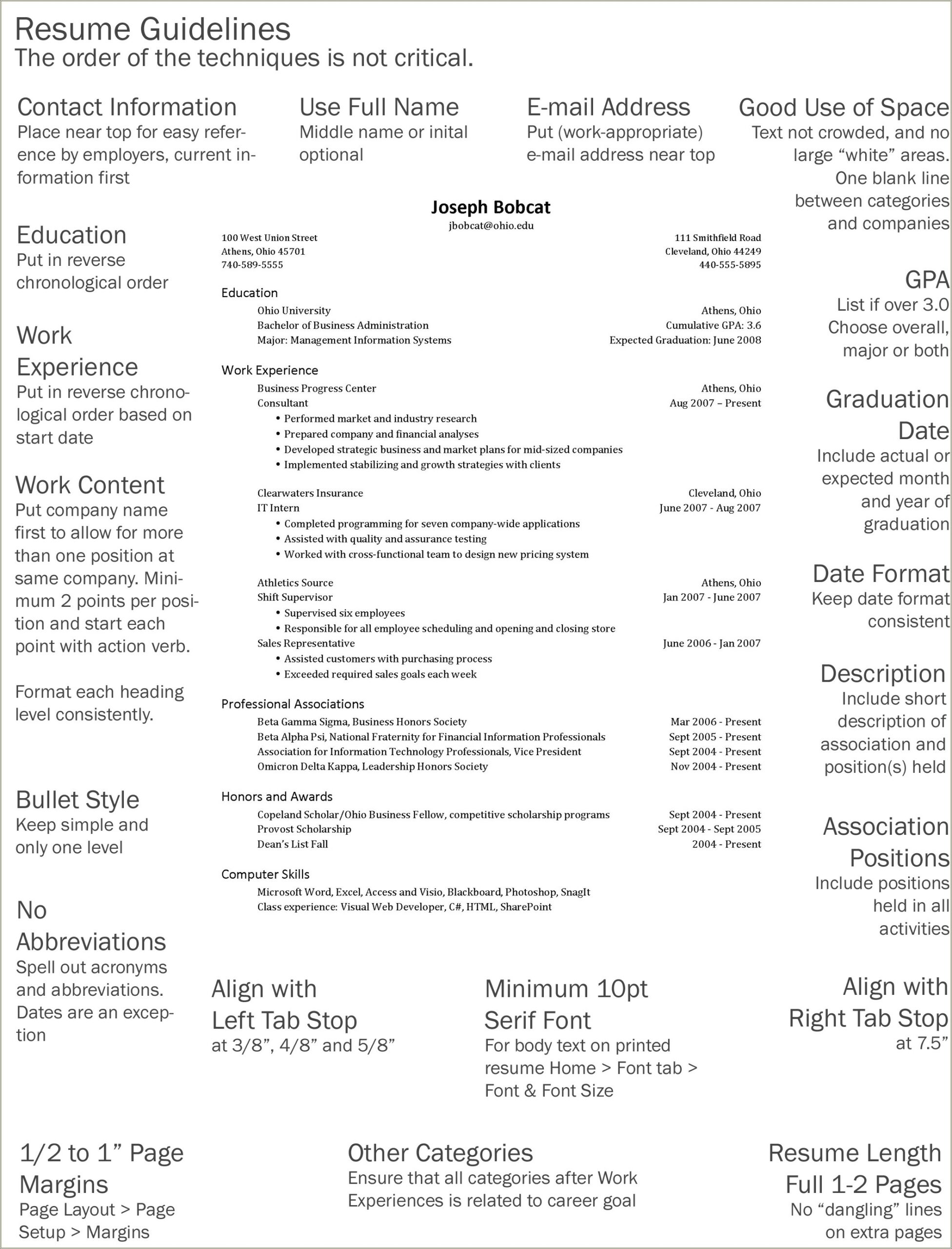 Where To Put Affiliations On Resume