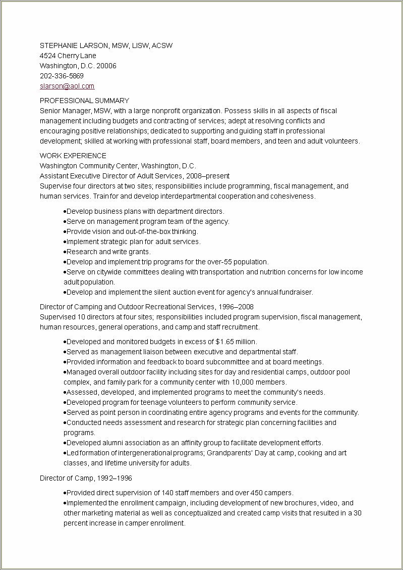 Where To Put Board Work On Resume