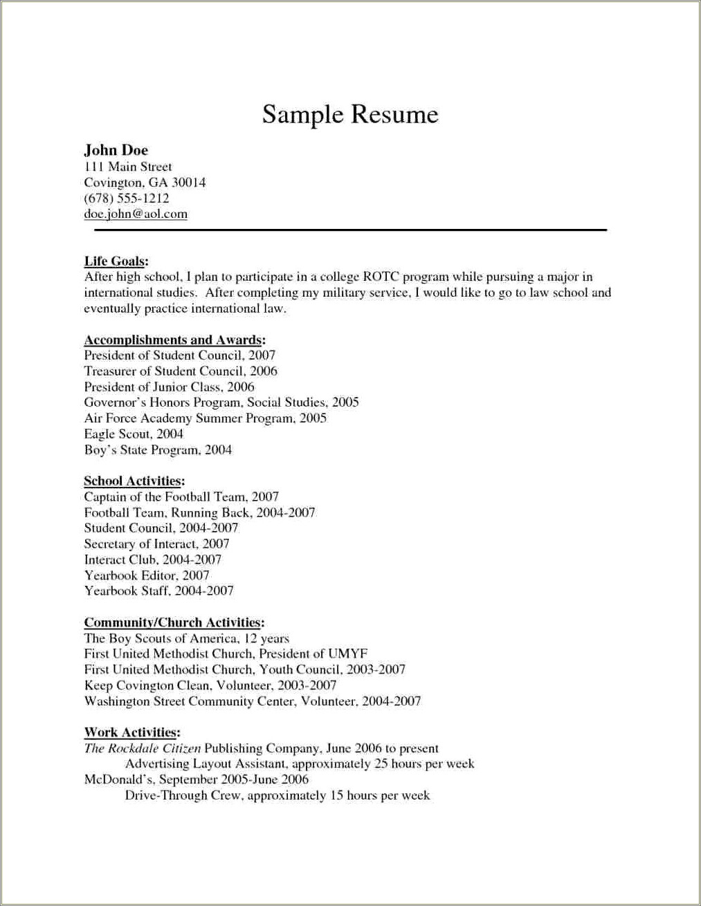 Where To Put Eagle Scout On Resume