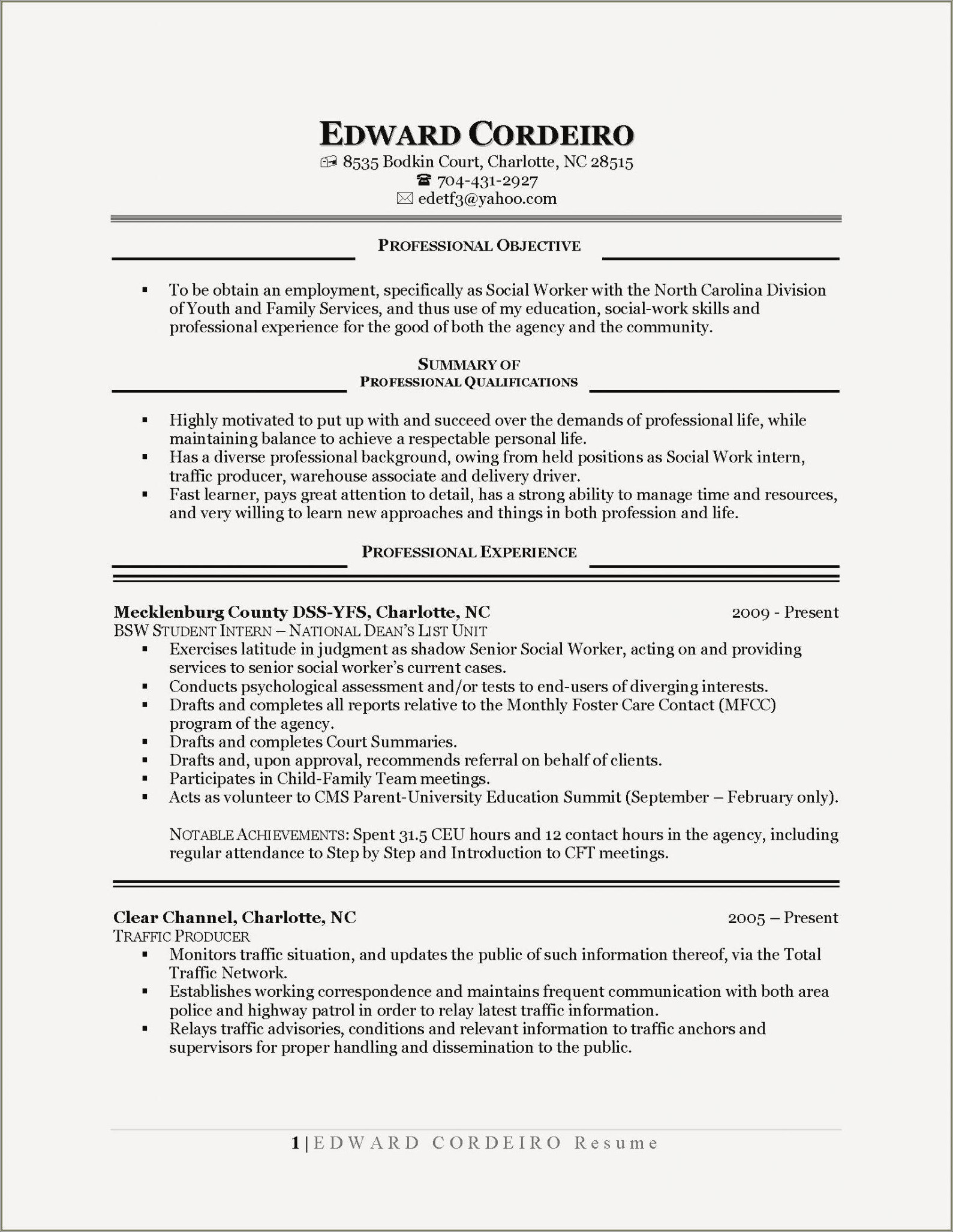 Where To Put Hours Worked On Resume