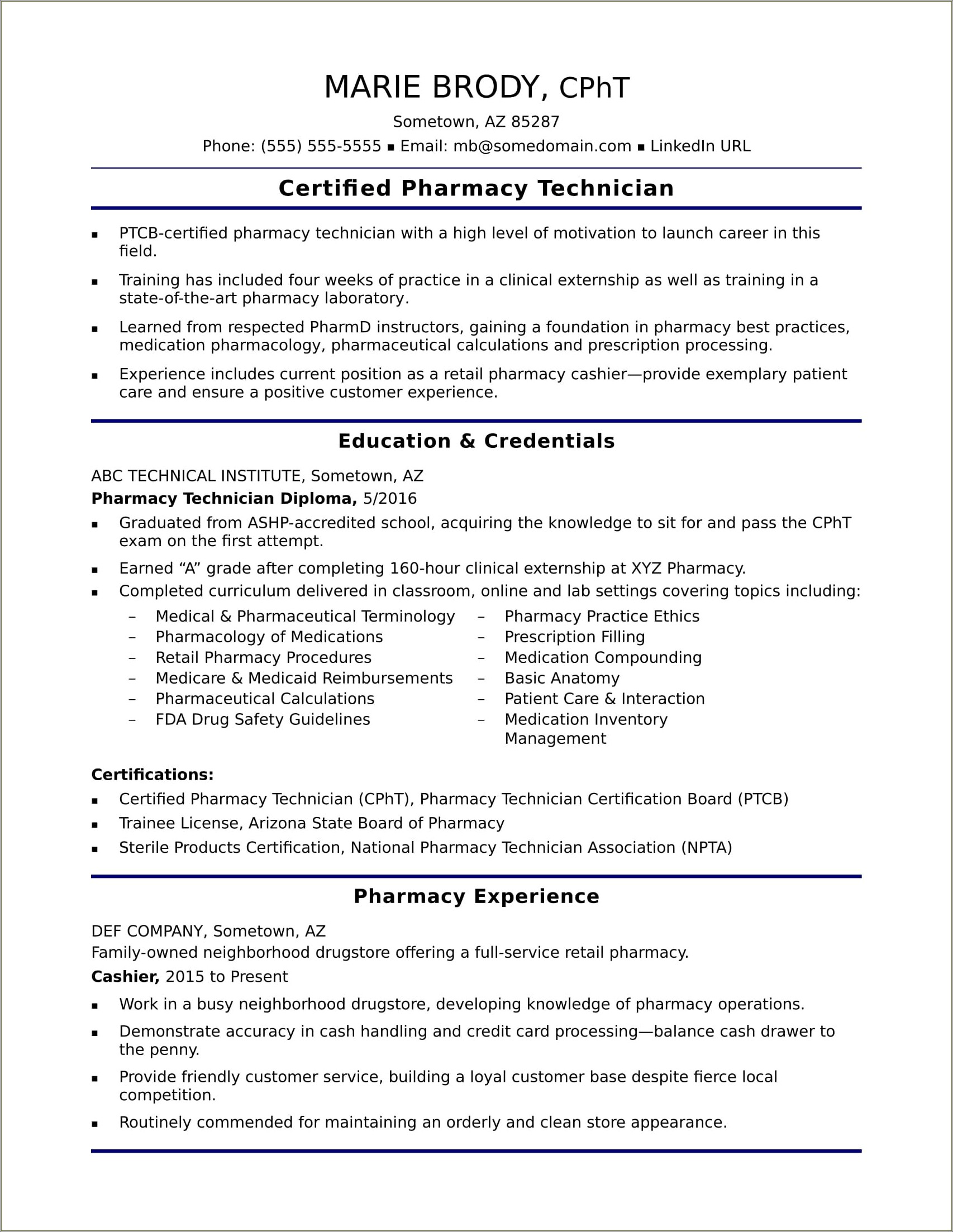 Where To Put Licenses And Certifications On Resume