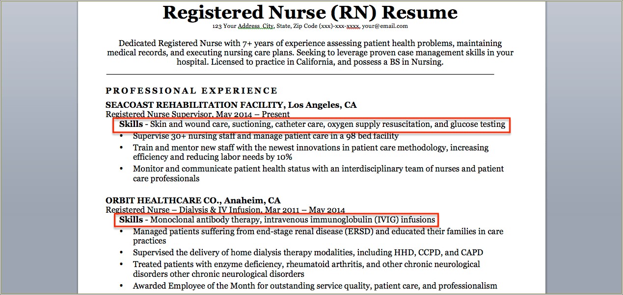 Where To Put Licensure On A Resume