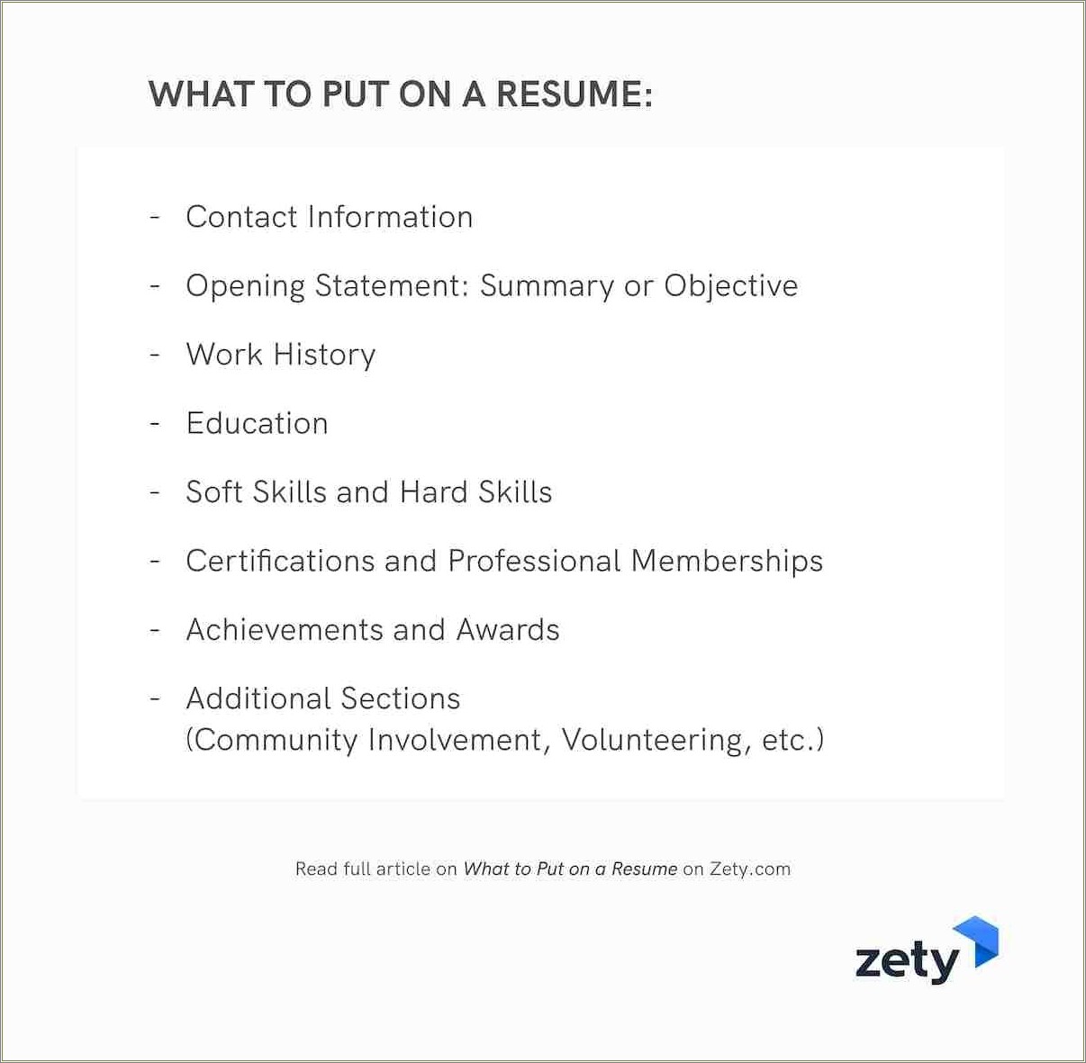 Where To Put Memberships On A Resume