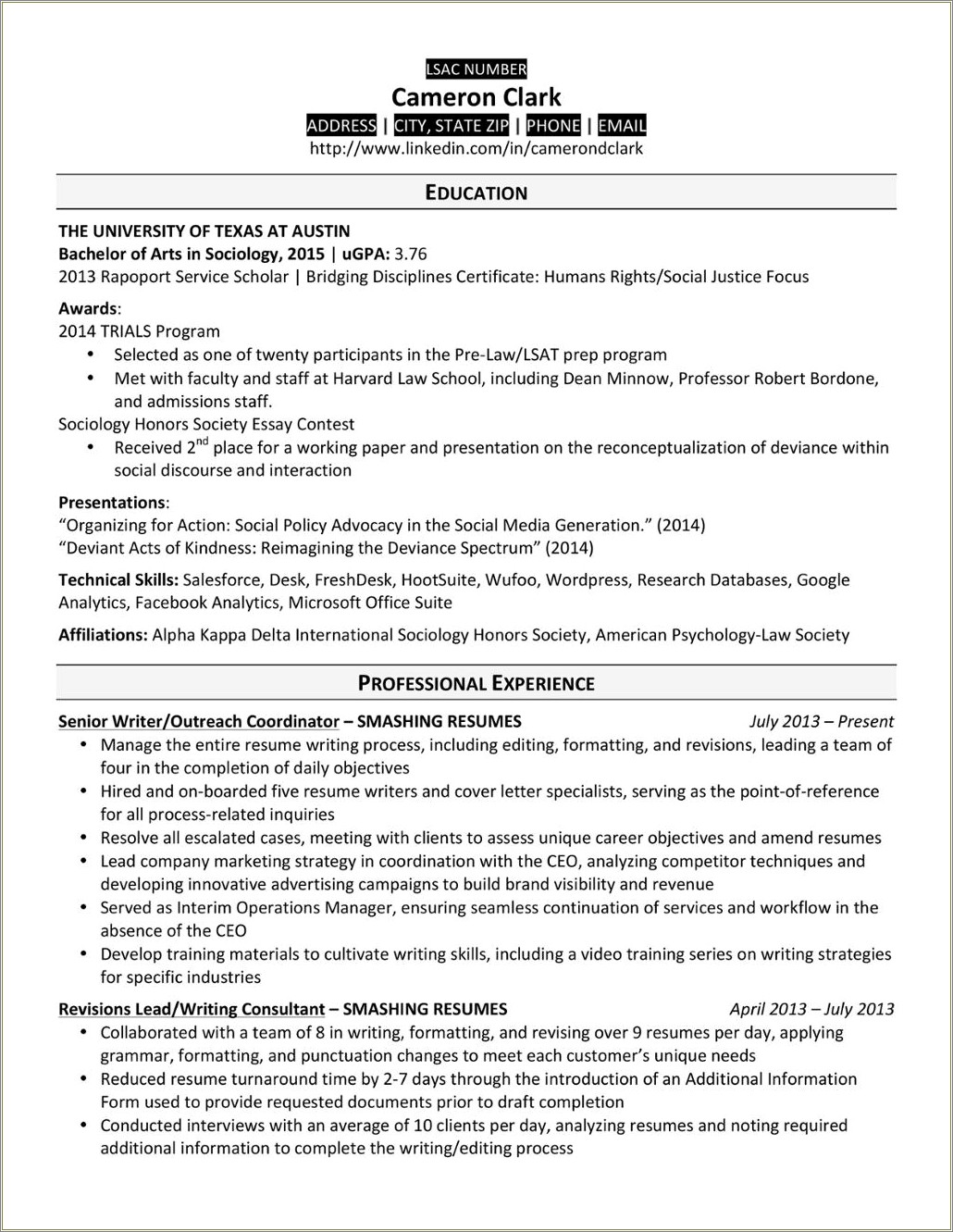 Where To Put Mission Statement On Resume