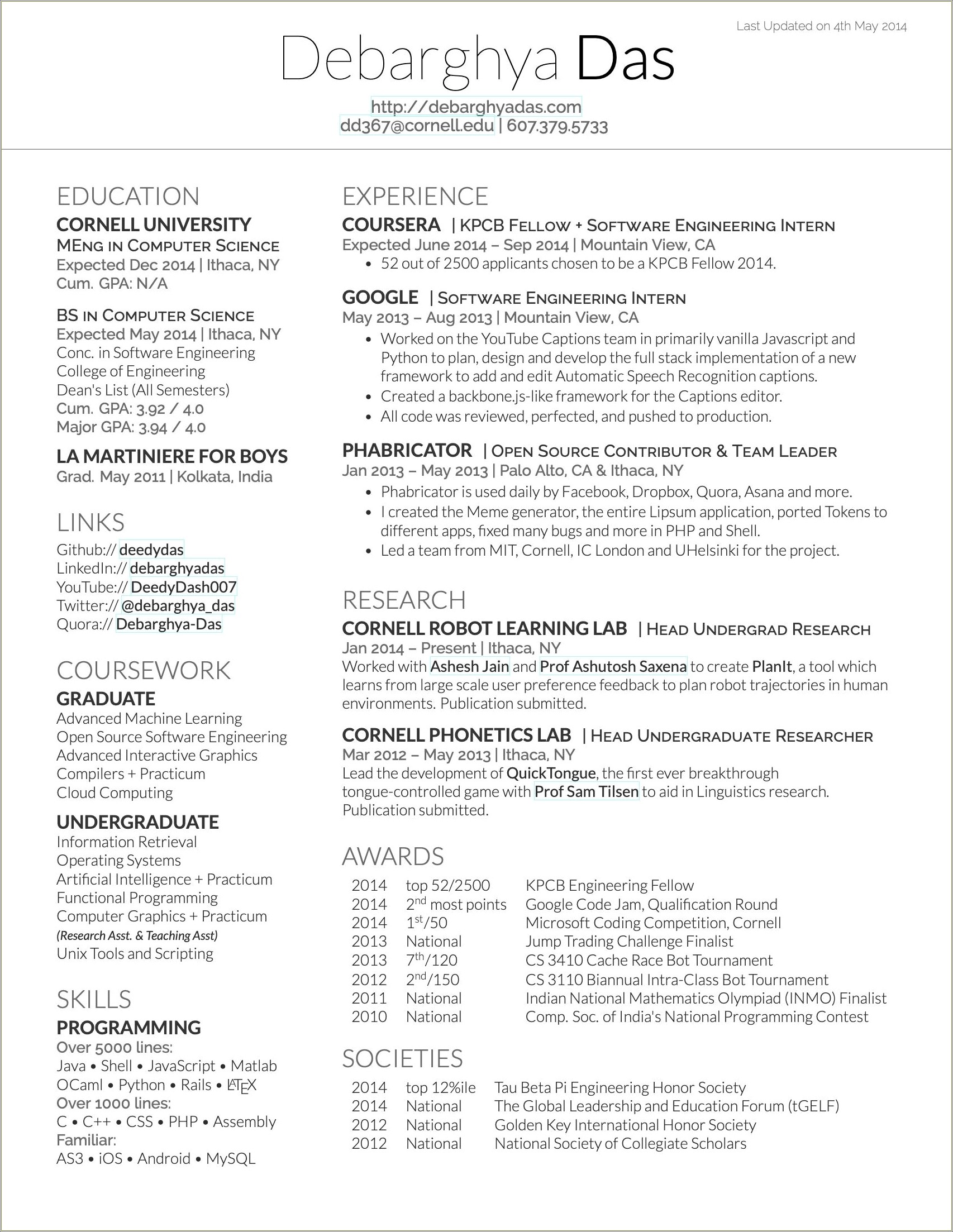 Where To Put Publications In Resume