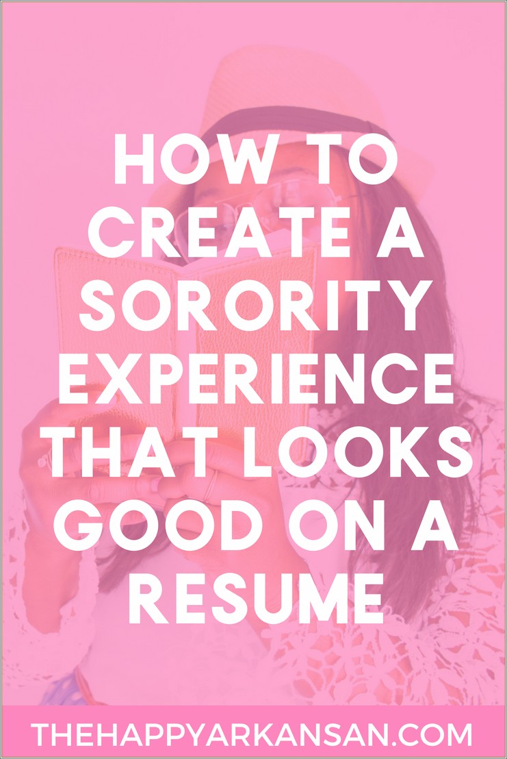Where To Put Your Greek Life On Resume