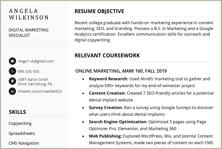 Where To Write Experience In Resume