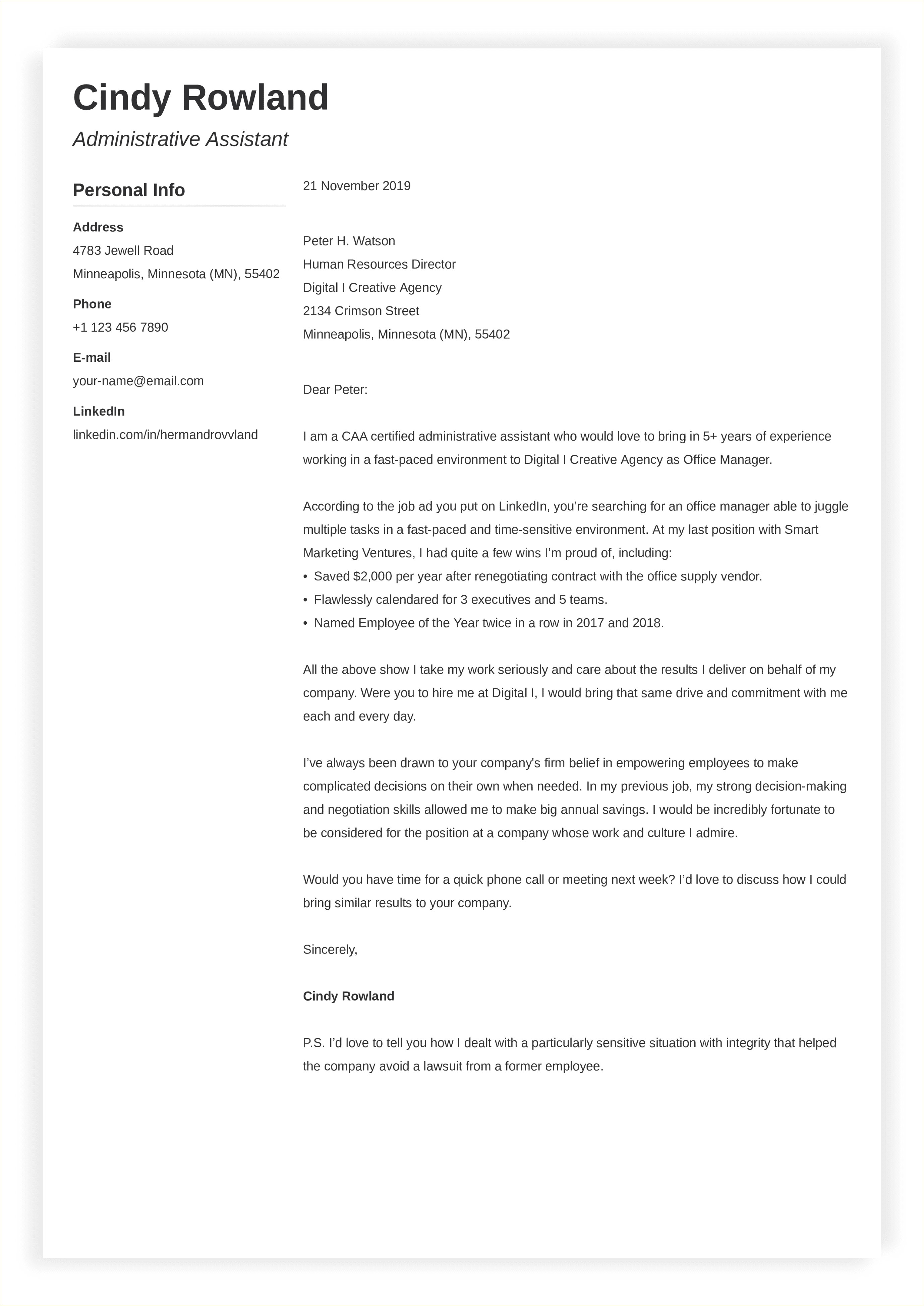 Who To Address A Resume Cover Letter To