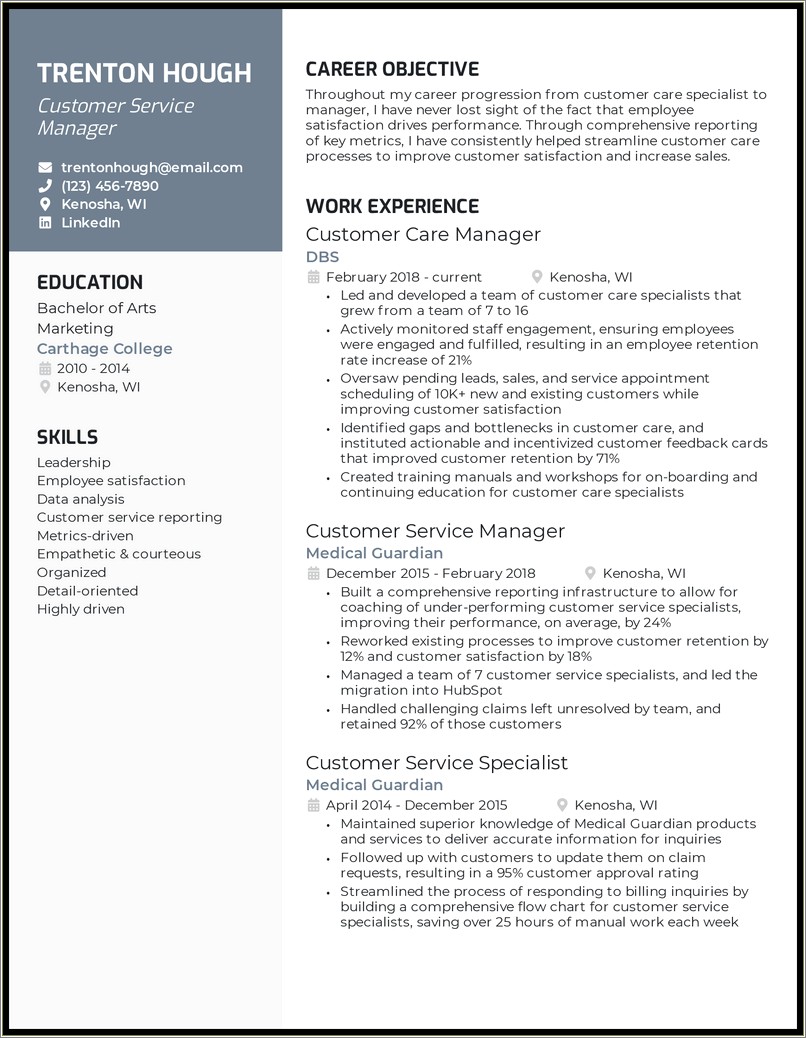 Windows 10 Migration Project Manager Resume