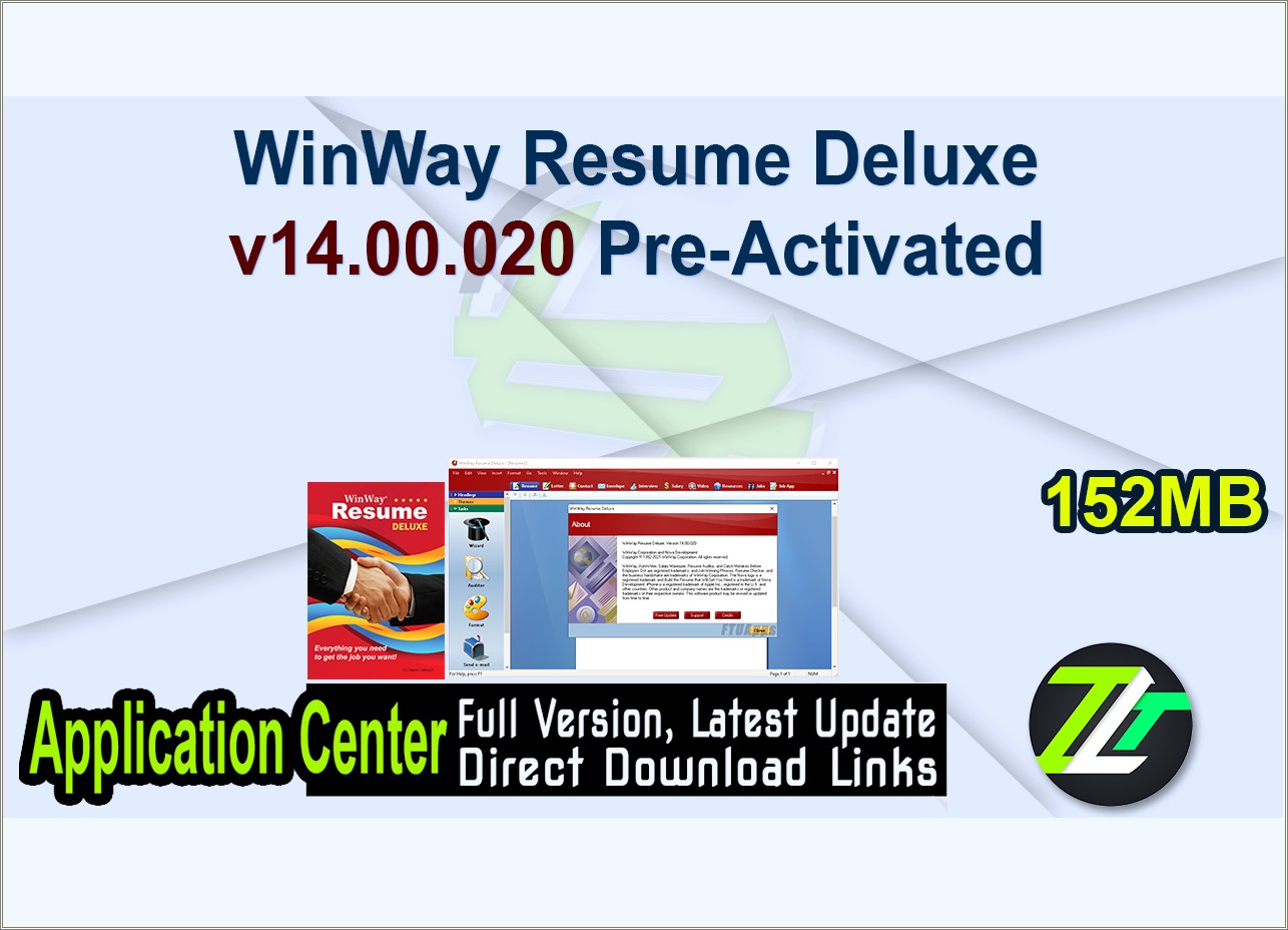 Winway Resume Deluxe 14 Free Download